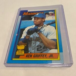 Ken Griffey Jr. 1990 Topps Error Baseball Card # 336 Vintage Collectible